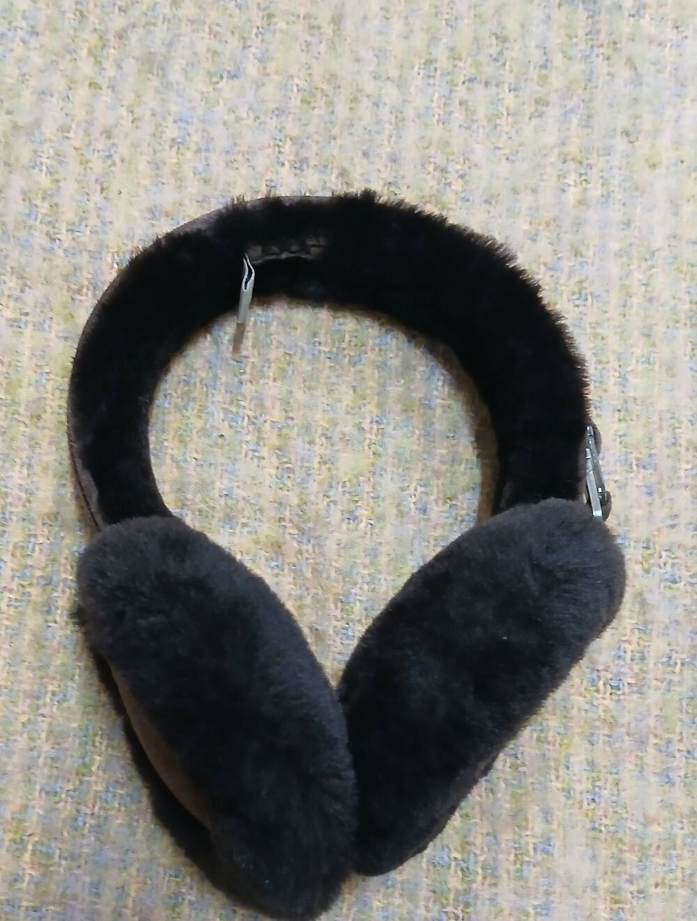 Ugg womens dark brown sheepskin ear muff
